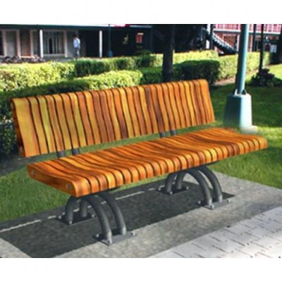 Bancas de Aluminio con Madera