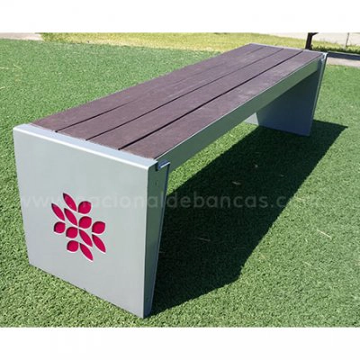Bancas para Parque en Acero y Plástico