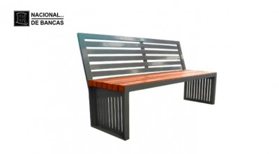 Bancas para Parque en Acero y Plástico