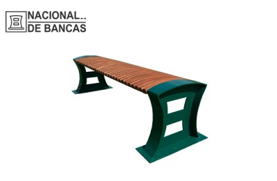 Bancas para Parques en Acero y Madera