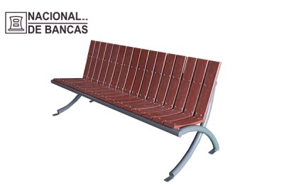 Bancas para Parques en Acero y Madera